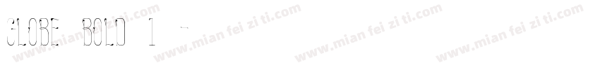 Globe Bold(1)字体转换